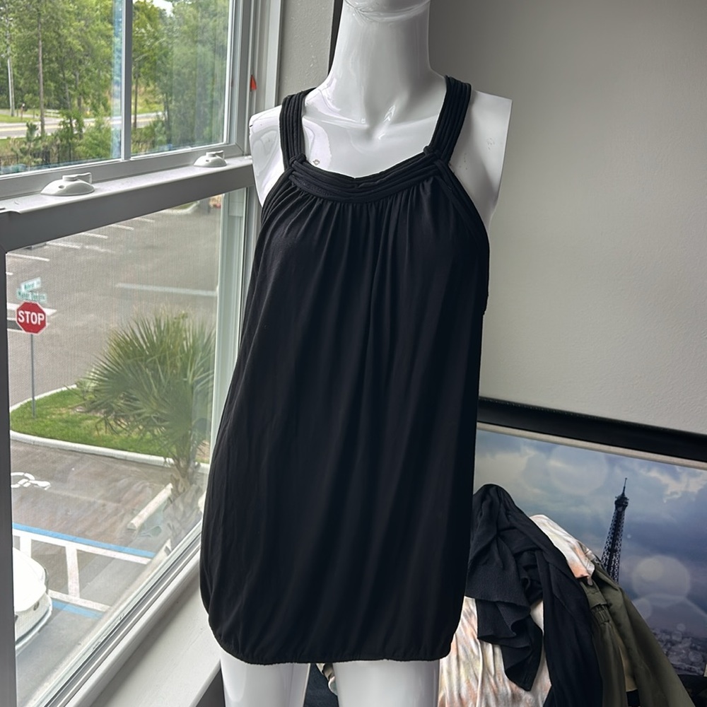 MAX EDITION BLACK SHIRT TOP BLOUSE SIZE XL MSRP $68.00 NWT